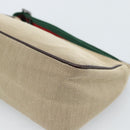 GUCCI Web Sherry Line Shoulder Pouch Canvas 106644 Auth ti3973-15