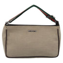 GUCCI Web Sherry Line Shoulder Pouch Canvas 106644 Auth ti3973-13