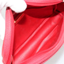 Christian Dior Shoulder Bag Leather Red Gold Auth ti3976-12