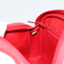 Christian Dior Shoulder Bag Leather Red Gold Auth ti3976-21