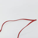 Christian Dior Shoulder Bag Leather Red Gold Auth ti3976-14