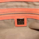 FENDI Tote Bag Leather Pink Silver Auth ti3978-19