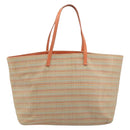FENDI Tote Bag Leather Pink Silver Auth ti3978-13