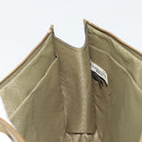 Christian Dior Clutch Bag Leather Green Gold Auth ti3979-19