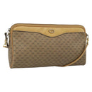 GUCCI Micro GG Supreme Shoulder Bag PVC Beige Gold Auth ti3980-1