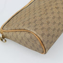 GUCCI Micro GG Supreme Shoulder Bag PVC Beige Gold Auth ti3980-16