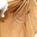 GUCCI Micro GG Supreme Shoulder Bag PVC Beige Gold Auth ti3980-18