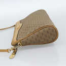 GUCCI Micro GG Supreme Shoulder Bag PVC Beige Gold Auth ti3980-3