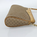 GUCCI Micro GG Supreme Shoulder Bag PVC Beige Gold Auth ti3980-4