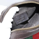 GUCCI GG Canvas Web Sherry Line Pouch Beige 256639 Auth ti3981-9