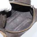 GUCCI GG Canvas Web Sherry Line Pouch Beige 256639 Auth ti3981-10