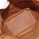 CELINE Macadam Canvas Shoulder Bag PVC Beige Gold Auth ti3982-19