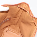 CELINE Macadam Canvas Shoulder Bag PVC Beige Gold Auth ti3982-20
