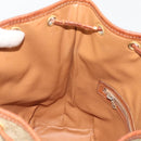 CELINE Macadam Canvas Shoulder Bag PVC Beige Gold Auth ti3982-21