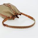 CELINE Macadam Canvas Shoulder Bag PVC Beige Gold Auth ti3982-7