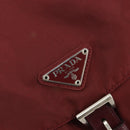 PRADA Backpack Nylon Red Silver Auth ti3983A-20