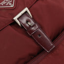 PRADA Backpack Nylon Red Silver Auth ti3983A-21