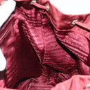 PRADA Backpack Nylon Red Silver Auth ti3983A-26