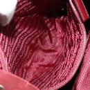 PRADA Backpack Nylon Red Silver Auth ti3983A-29