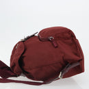 PRADA Backpack Nylon Red Silver Auth ti3983A-4