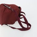 PRADA Backpack Nylon Red Silver Auth ti3983A-8