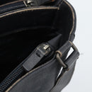 BURBERRY Nova Check Tote Bag PVC Navy Silver Auth ti3984-18