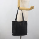 BURBERRY Nova Check Tote Bag PVC Navy Silver Auth ti3984-22