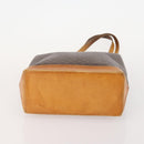 CELINE Macadam Canvas Clutch Bag PVC Leather 2 Set Brown Auth ti3985-7