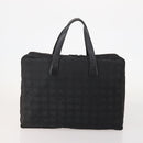 CHANEL New Travel Line Tote Bag Canvas 5 Set Black Gray Pink CC Auth ti3986-14