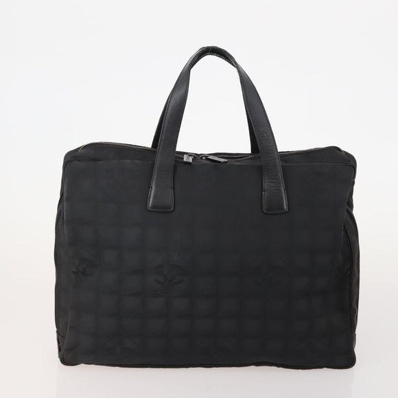 CHANEL New Travel Line Tote Bag Canvas 5 Set Black Gray Pink CC Auth ti3986