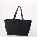 CHANEL New Travel Line Tote Bag Canvas 5 Set Black Gray Pink CC Auth ti3986-2