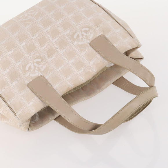 CHANEL New Travel Line Tote Bag Canvas 5 Set Black Gray Pink CC Auth ti3986