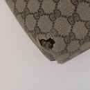 GUCCI GG Supreme Web Sherry Line Tote Bag PVC 2 Set Beige Auth ti3987-17
