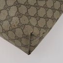GUCCI GG Supreme Web Sherry Line Tote Bag PVC 2 Set Beige Auth ti3987-8