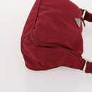PRADA Shoulder Bag Nylon 2 Set Orange Red Auth ti3988-12