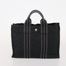 HERMES Fourre Tout Hand Bag Cotton 5 Set Red Gray Black Auth ti3989-13