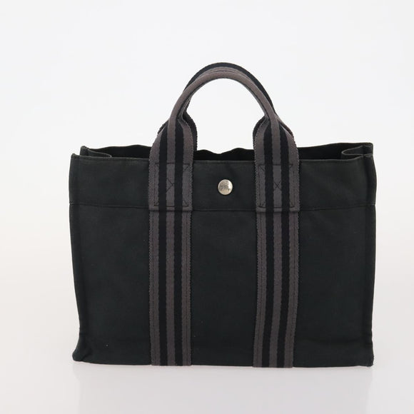 HERMES Fourre Tout Hand Bag Cotton 5 Set Red Gray Black Auth ti3989