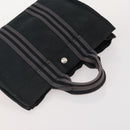 HERMES Fourre Tout Hand Bag Cotton 5 Set Red Gray Black Auth ti3989-14