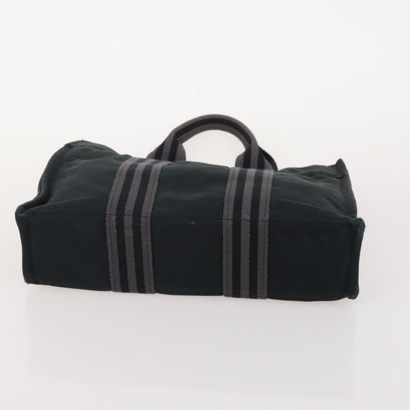 HERMES Fourre Tout Hand Bag Cotton 5 Set Red Gray Black Auth ti3989