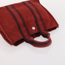 HERMES Fourre Tout Hand Bag Cotton 5 Set Red Gray Black Auth ti3989-24