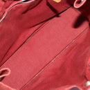 HERMES Fourre Tout Hand Bag Cotton 5 Set Red Gray Black Auth ti3989-26