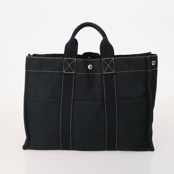 HERMES Fourre Tout Hand Bag Cotton 5 Set Red Gray Black Auth ti3989
