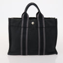 HERMES Fourre Tout Hand Bag Cotton 5 Set Red Gray Black Auth ti3989-7