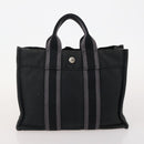 HERMES Fourre Tout Hand Bag Cotton 5 Set Red Gray Black Auth ti3989-8