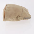 HERMES Pouch Canvas Leather 5 Set Beige Pink Purple Auth ti3991-11