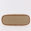 HERMES Pouch Canvas Leather 5 Set Beige Pink Purple Auth ti3991-26