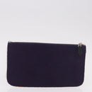 HERMES Pouch Canvas Leather 5 Set Beige Pink Purple Auth ti3991-29