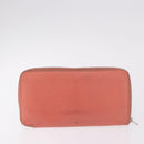 HERMES Pouch Canvas Leather 5 Set Beige Pink Purple Auth ti3991-3