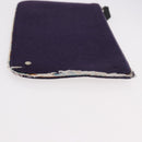 HERMES Pouch Canvas Leather 5 Set Beige Pink Purple Auth ti3991-30