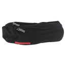 PRADA Sports Line Waist Bag Nylon Blue Silver Auth ti3992-1
